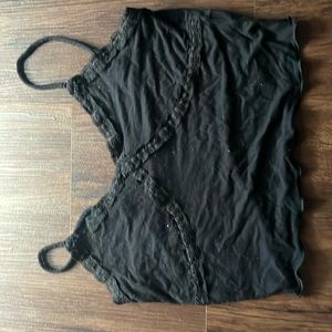 black lacy cami